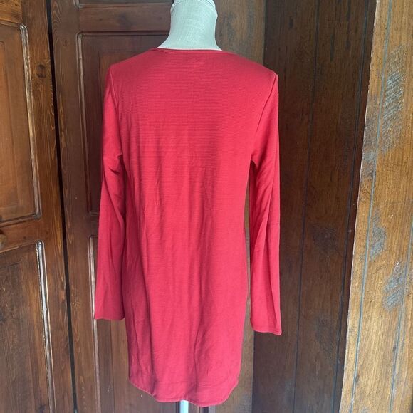 Womens J Jill Wearever Collection Tunic Top Red Small EUC - Picture 4 of 5